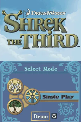 Shrek the Third (USA) screen shot title